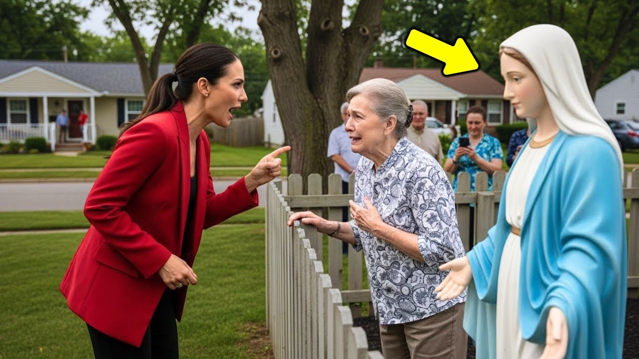 Un vecino EVANGÉLICO atacó la estatua de la Virgen María… lo que ocurrió después nadie lo creyó hoy