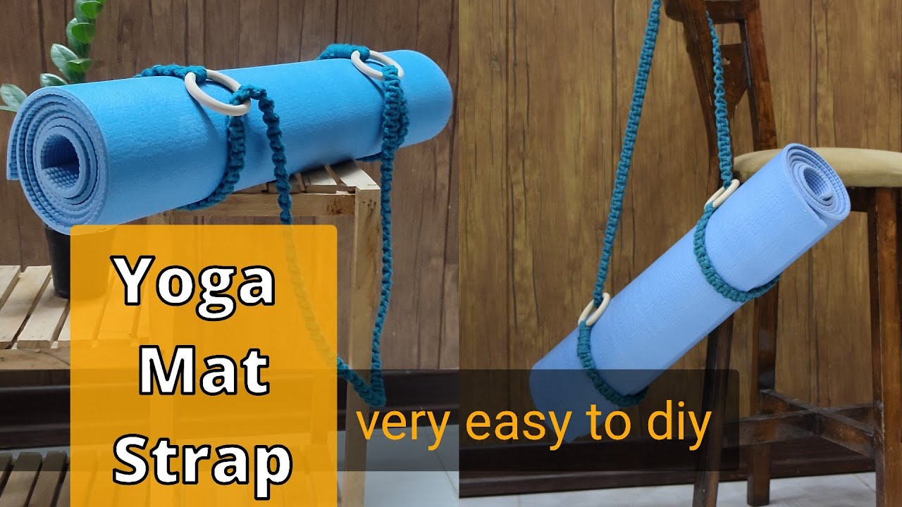 how to make macrame yoga strap  DIY MACRAME YOGA MAT STRAP