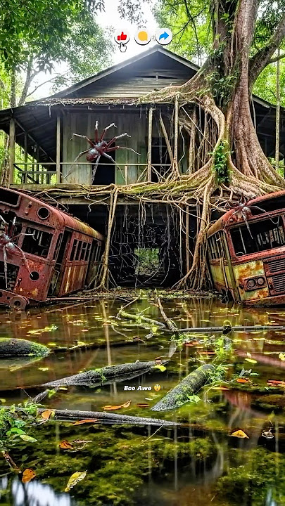 Exploring Abandoned Vehicles | Train, Bus #shorts #trending #part38