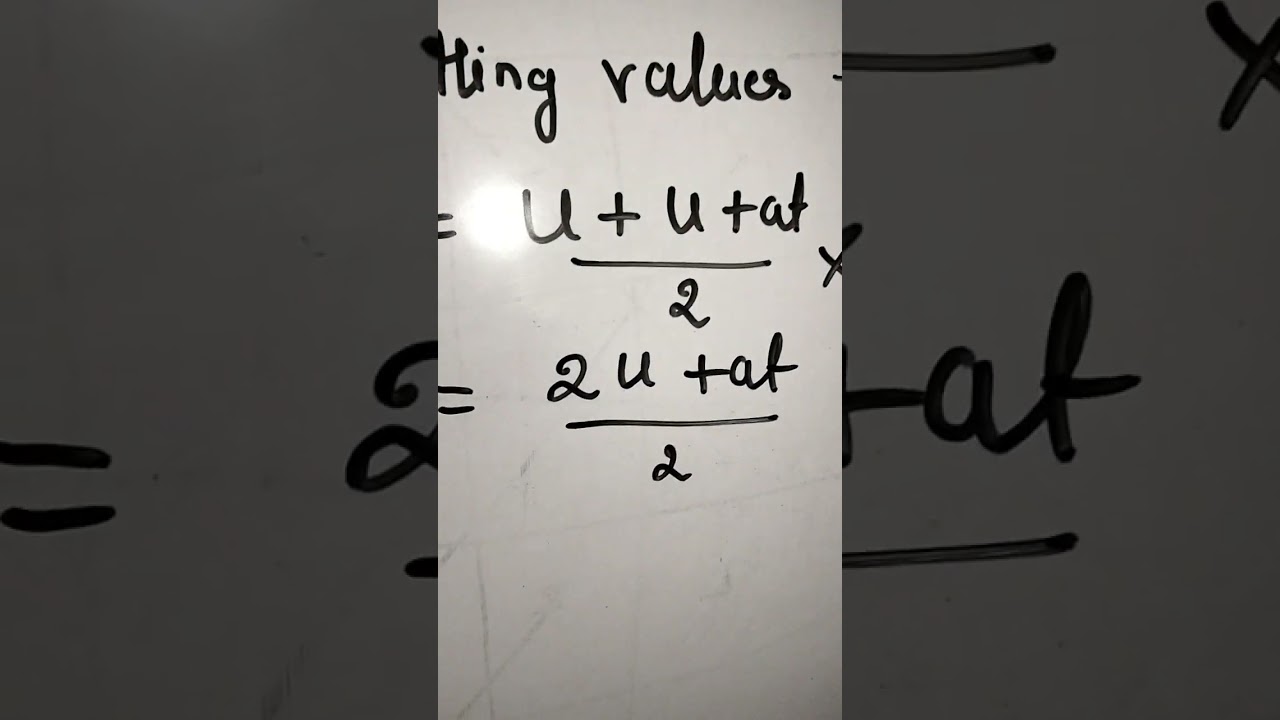 Second equation of motion 
