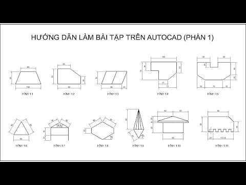 Video HƯỚNG DẪN LÀM BÀI TẬP AUTOCAD CƠ BẢN CHO NGƯỜI MỚI BẮT... - youtube