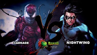 Nightwing vs Carnage DC Comics Marvel Mugen AI Fights