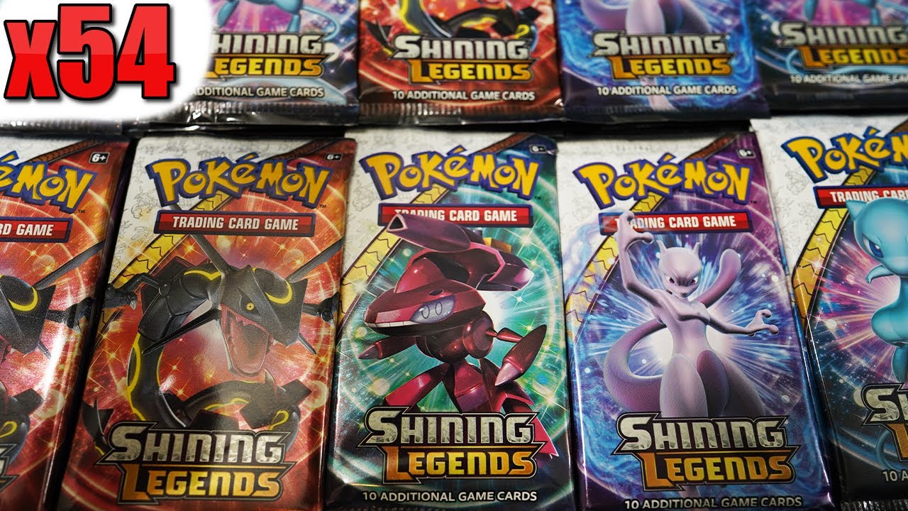 Opening 54 Pokemon Shining Legends Booster Packs