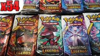 Opening 54 Pokemon Shining Legends Booster Packs - YouTube