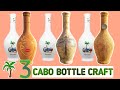 Bottle Craft/Bottle Art/Decoupage/Home Decor Ideas/Glitter Bottles/Boho Bottle Art/Cabo Bottle Diy