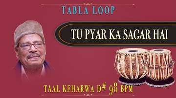 Tu Pyar Ka Sagar Hai | Manna Dey | Tabla Loop | D# 98 BPM | Keharwa Taal Loop | Keharwa Loop