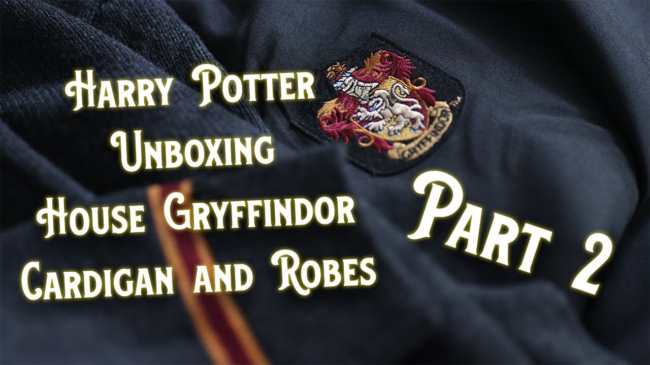 Unboxing Harry Potter House Gryffindor Cardigan and Robes