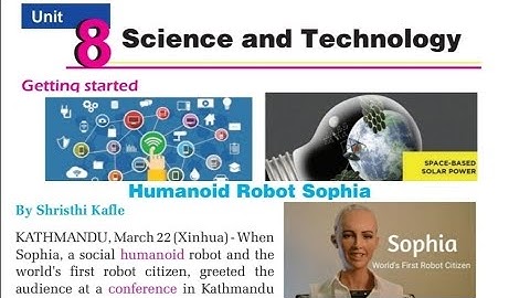 Class 9 || Unit 8 || Humanoid Robot Sophia || by ranjit sir