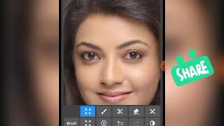 #Kajal Aggarwal Birthday Special DP Design in Mobile /Photo Editor/In Telugu tutorial screenshot 3