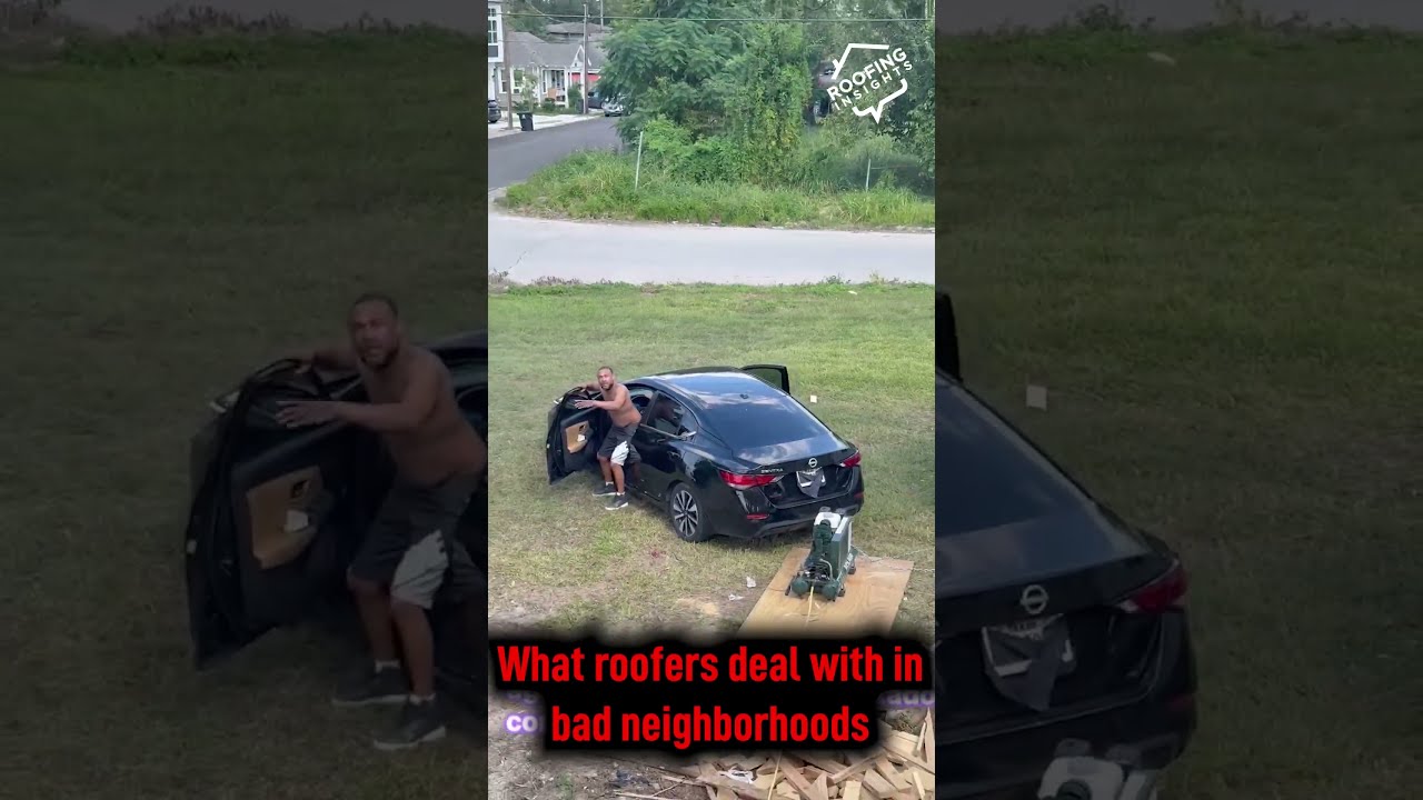 Roofing in bad neighborhood be like