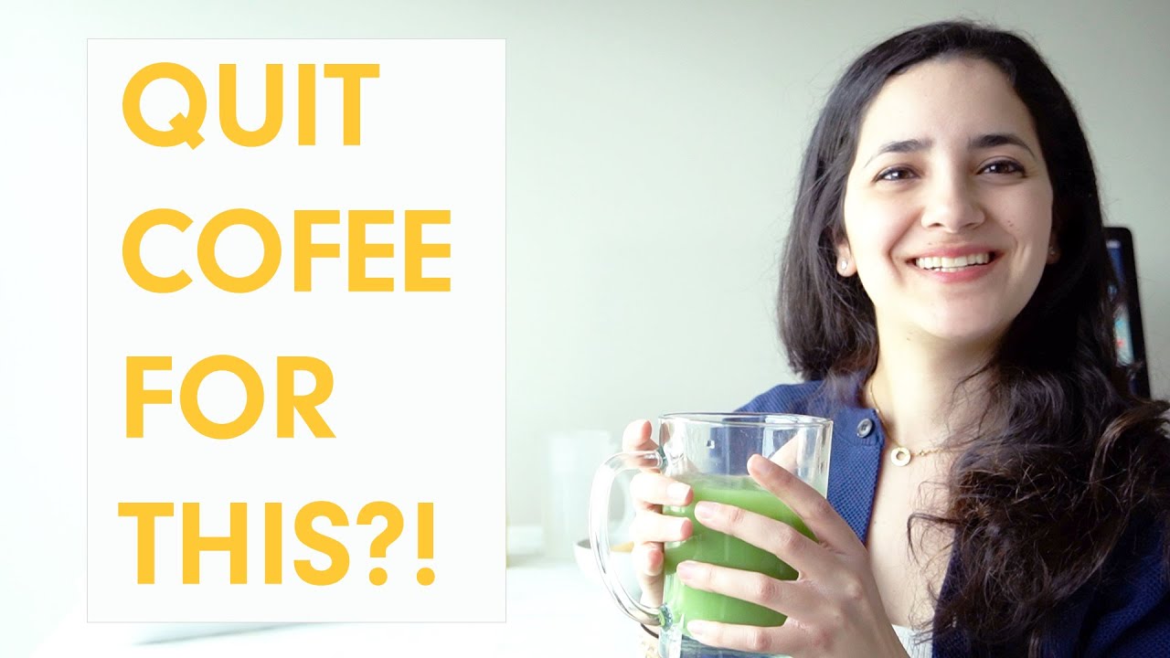 HEALTHY CAFFEINE DRINKS- ENERGIZING Iced Matcha Green Tea Latte Recipe (with boba)