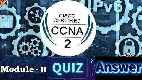 Cisco CCNA - 2 (Switching, Routing, and Wireless Essentials) - Module 11 Quiz Answers