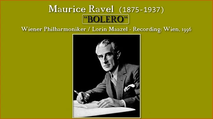 MAURICE RAVEL: "Bolero" Wiener Philharmoniker / Lo...