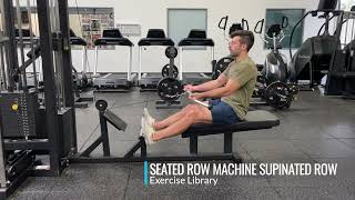 Seated Row Machine Supinated Row