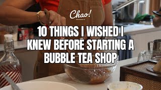 START YOUR DREAM BUBBLE TEA SHOP