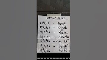 Updated DATESHEET of 12th class PSEB BOARD EXAM #music #calmdown