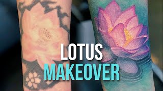 The Little Lotus Makeover⚡Real Time Tattoo by Electric Linda 3,055 views 3 years ago 1 hour, 35 minutes