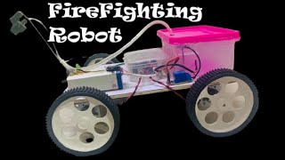 Bluetooth controlled FireFighting Robot