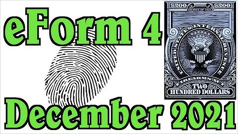 ATF Introducing eForm 4 w/ Electronic Fingerprints in December 2021