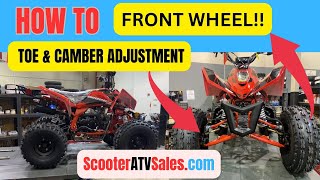 SIMPLE Steps on Adjusting the ALIGNMENT AND CAMBER | CHINESE ATV Maintenance