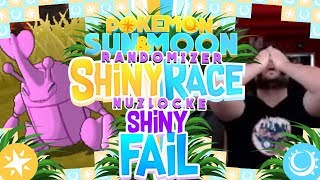 Shiny Fail... Nooooooooooooo Pokemon Sun And Moon Randomizer Shiny Race Nuzlocke W Mandjtv
