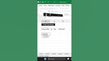 Excel TRIM Formula Tutorial | Remove Unwanted Spaces Like a Pro #excel #skillexcel