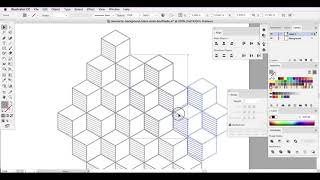 3d Cube Pattern with Illustrator Profile