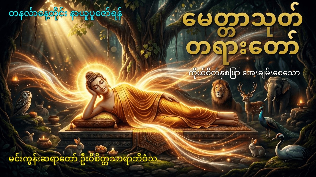 ကရဏီယမေတ္တာသုတ် အိပ်မက်ဆိုးကင်း၍ ချမ်းသာစွာ အိပ်ရ၊ နိုးရခြင်း စသော အကျိုး ၁၁ပါး ရရှိနိုင်သော တရားတော