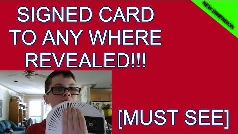 signed card to anywhere! magic card trick revealed! [MUST SEE] how to do awesome magic tricks!