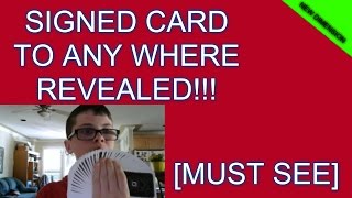 Famous signed card to anywhere! magic card trick revealed! [MUST SEE] how to do awesome magic tricks! Profile