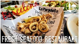 It's a fresh seafood feast in barcelona, spain! jaycation heads to the
famous la paradeta barcelona's paseig de gracia neighborhood try
mediterrane...