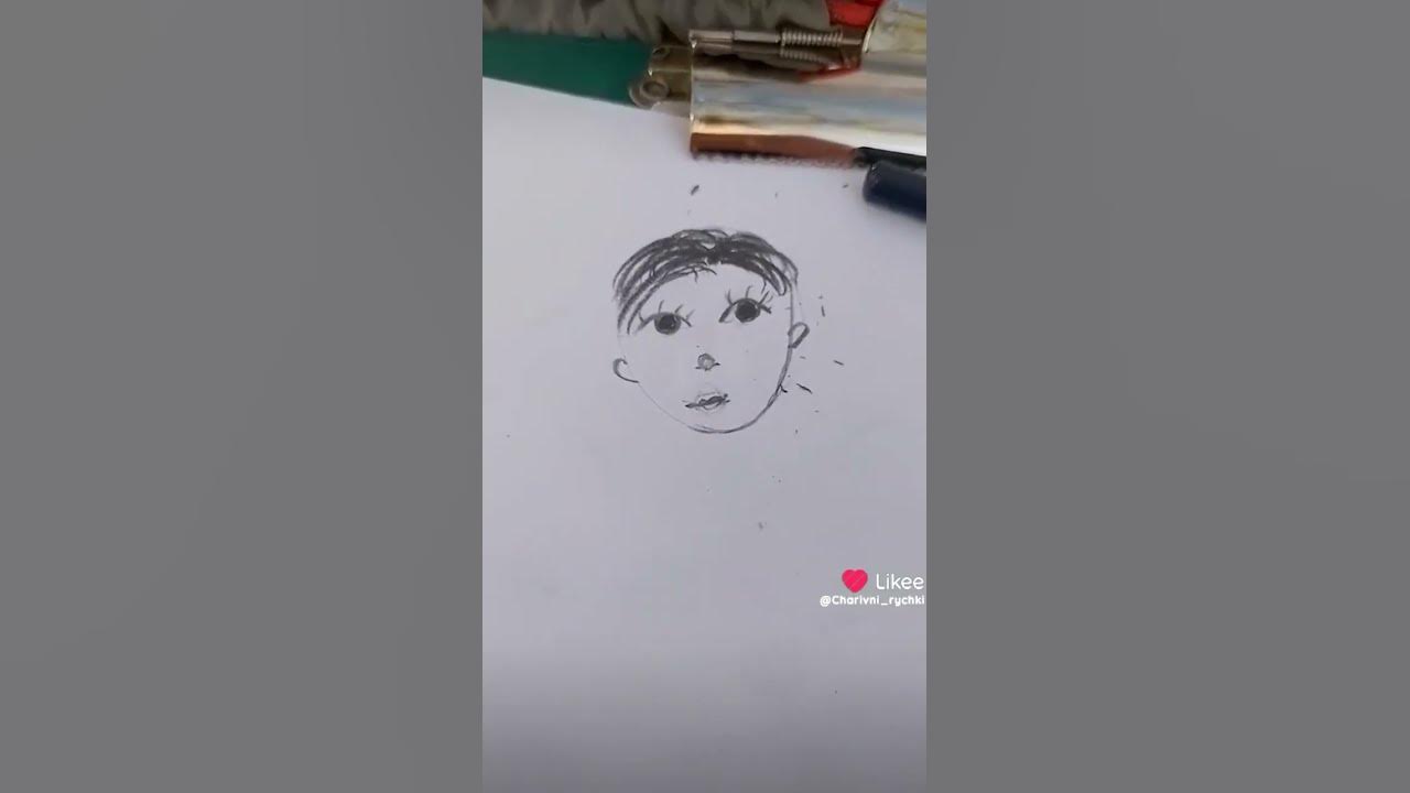 Як намалювати обличчя хлопця тільки простим олівцем! які треба олівці є ...