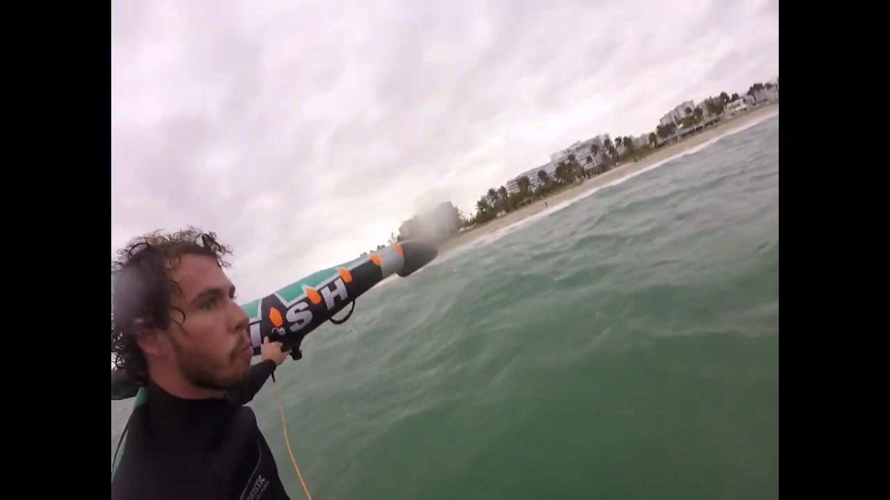 GO PRO POV of Water Start on Naish Hover Ascend 4'8''and Naish Wingsurf
