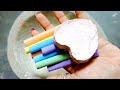 Soft Chalk Heart &amp; White Chalk Crushing 💖 | Colorful Chalk Dust ASMR | Super Satisfying Sounds #asmr