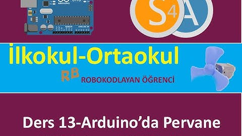 S4A da Arduino Ders13- Pervane(DC RF-300 Motor) Bağlantısı