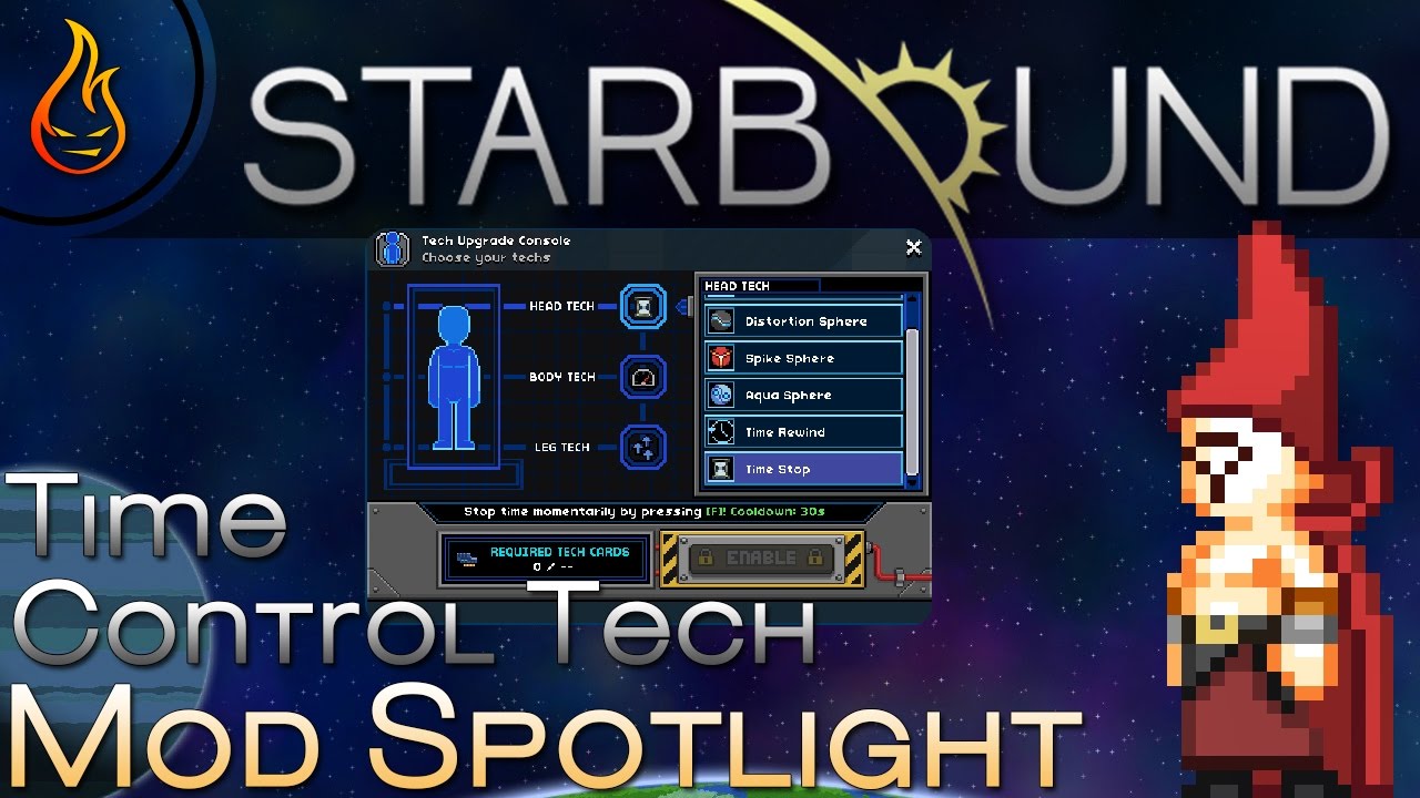 Starbound Time Control Tech Mod Spotlight