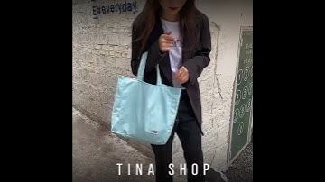 Túi tote đeo chéo đi học hàn quốc canvas vải TX056 - Tina Shop