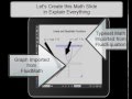 Creating a math slide in explain everything with fluidequation and fluidmath on your ipad
