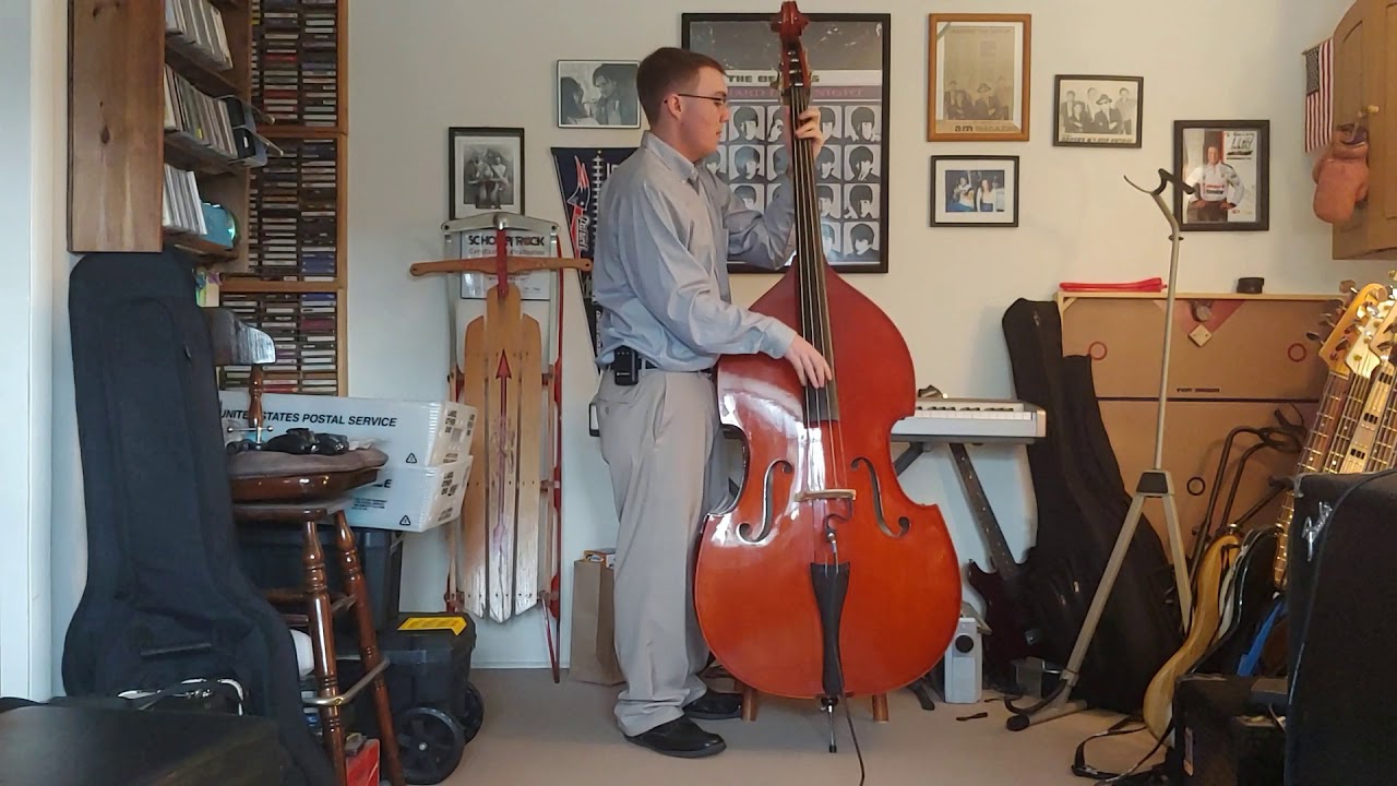 Frank Sinatra Jingle Bells (Upright Bass Cover) YouTube