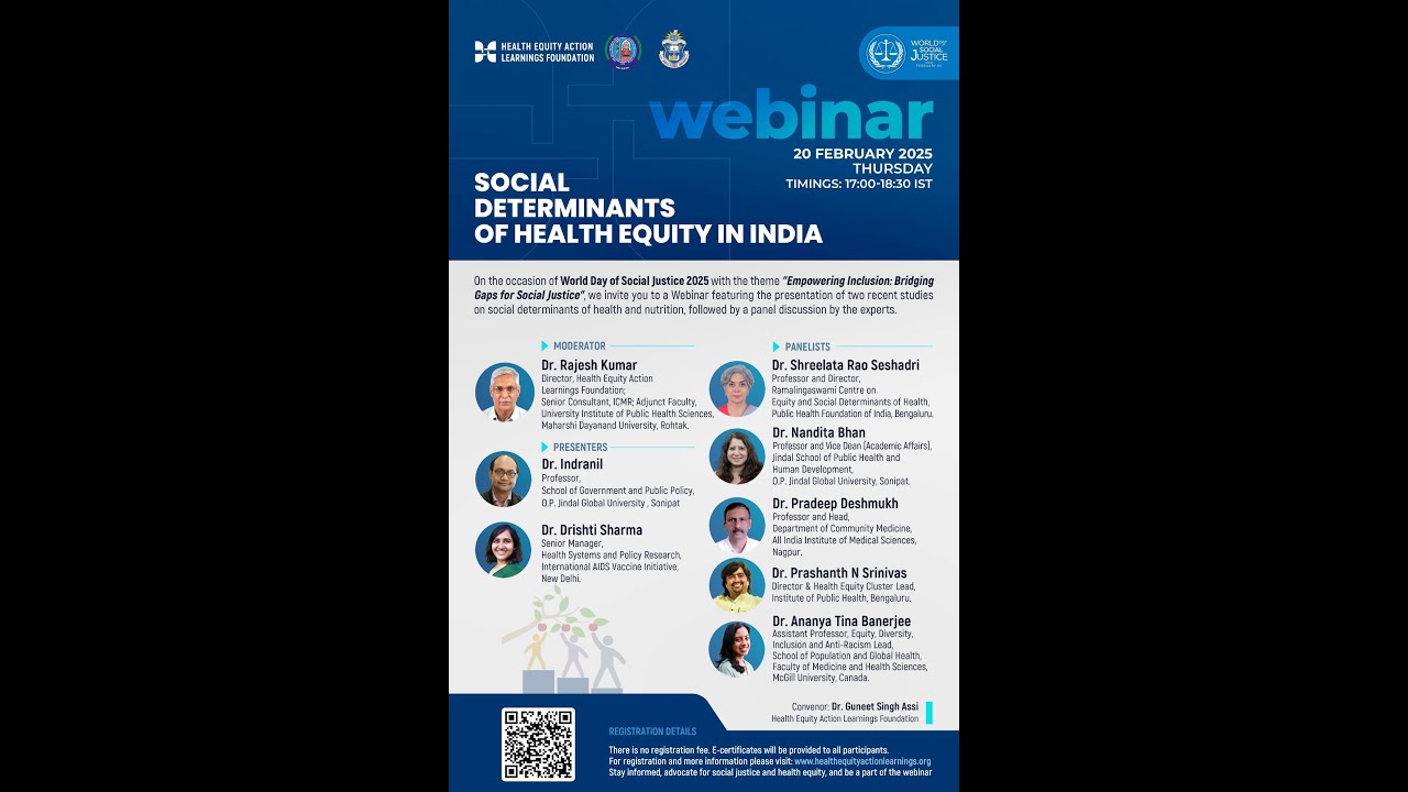 Social Determinants of Health & Health Equity in India - YouTube