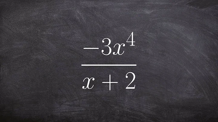 Learn how to divide two polynomials using synthetic division