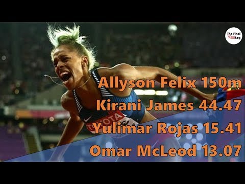 Yulimar Rojas 15.41m | Allyson Felix 150m 17.37 | Kirani James 44.47 | Omar McLeod 13.07 camera iphone 8 plus apk