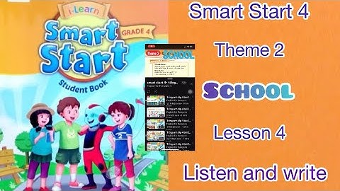 Smart Start 4: theme 2. Lesson 4. Listen and write.