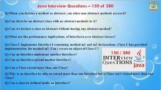 Java Interview Questions – 150 out of 380