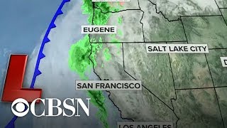 A massive and powerful storm will lash california this weekend, with
flash floods, mudslides snow expected. cbs news contributing
meteorologist jeff bera...