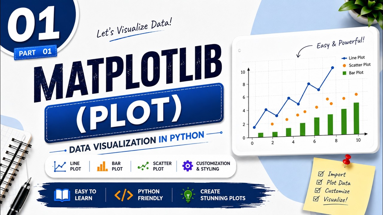 01. Matplotlib plt.plot() in Python  | Complete Guide in Hindi | Figure, Labels, Legend & Grid
