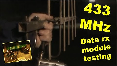 More experiments with a 433 MHz UHF superregenerative data receiver module