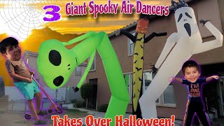 3 Giant Spooky Air Dancers Takes Over Halloween!👻🎃