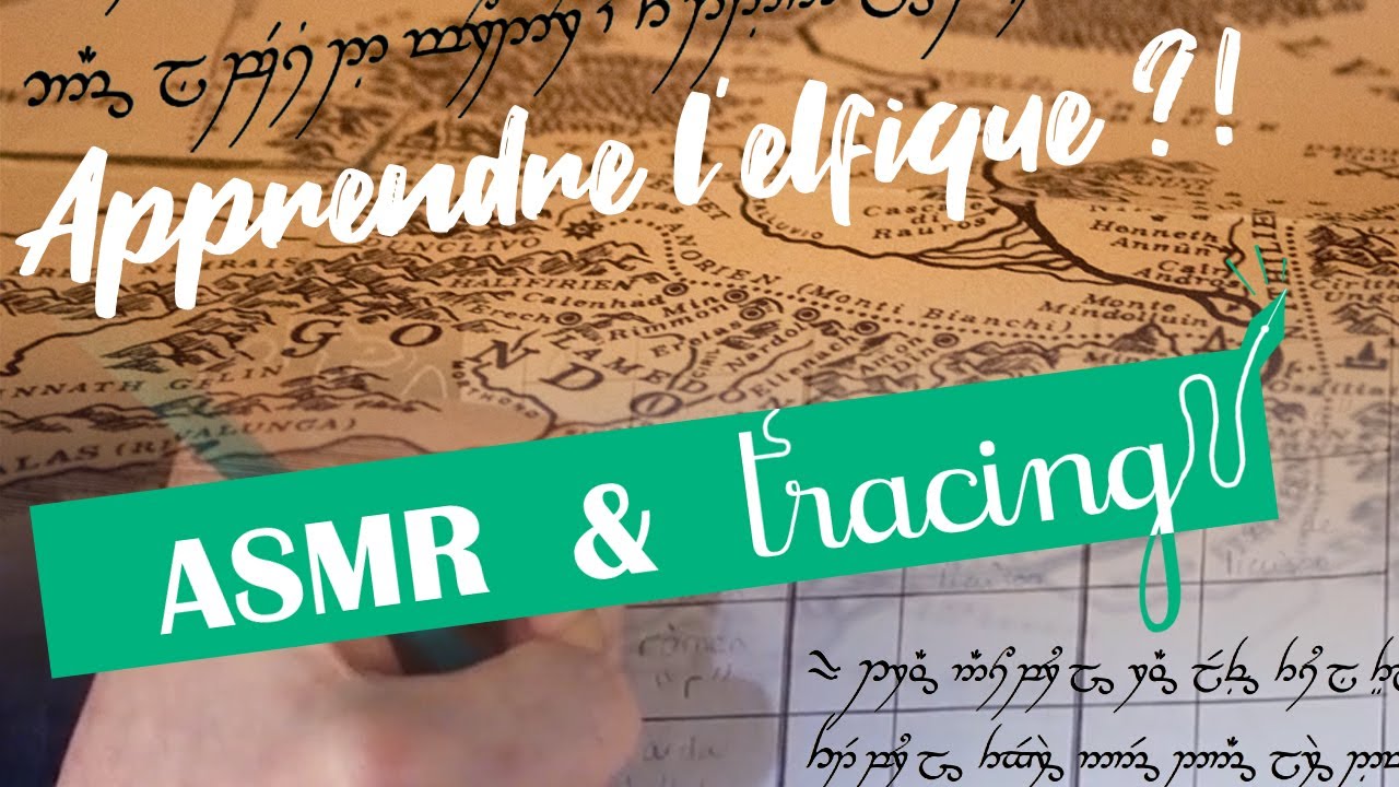 ASMR - Écrire dans la langue du Seigneur Des Anneaux ? (chuchotements, writing sounds)