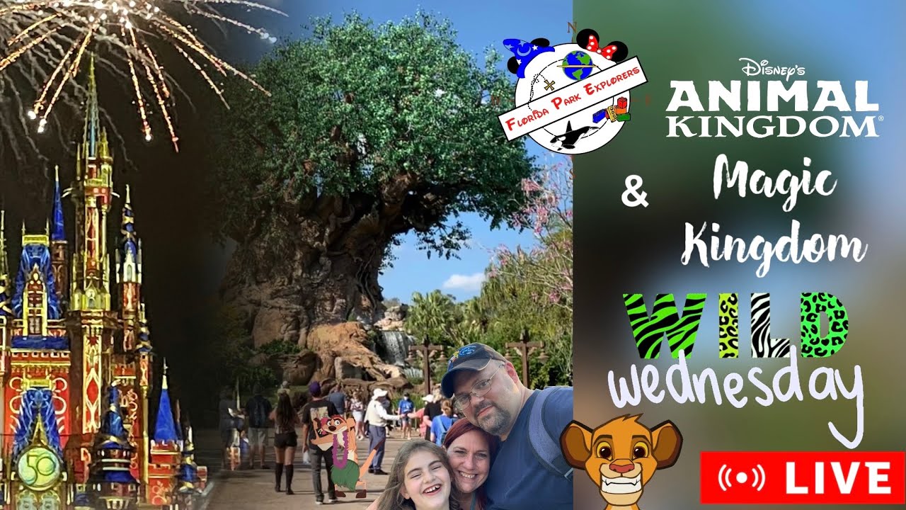 🔴LIVE Park Hopping Disney’s Animal to Magic Kingdom with Fireworks #